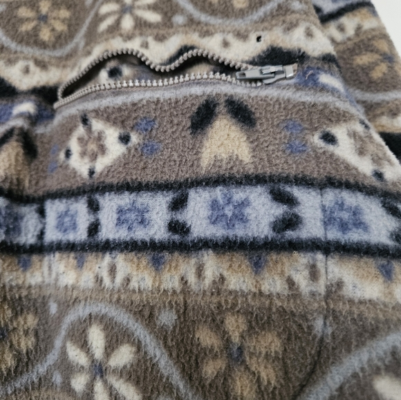 Detail Sportswear Vintage Fleece Jacket, Women's Small- Aztec/Nordic Pattern - Picture 5 of 7